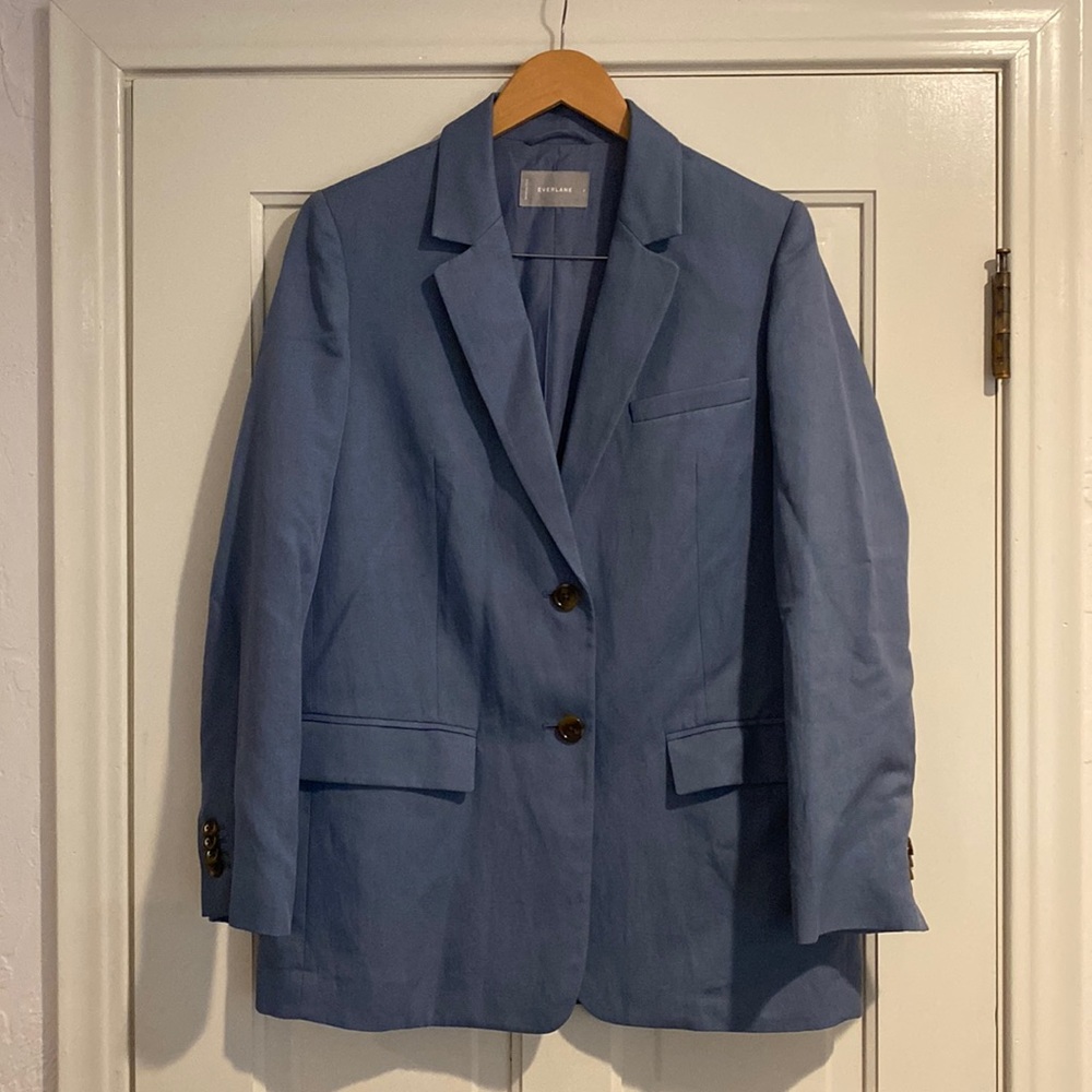 Everlane light blue blazer